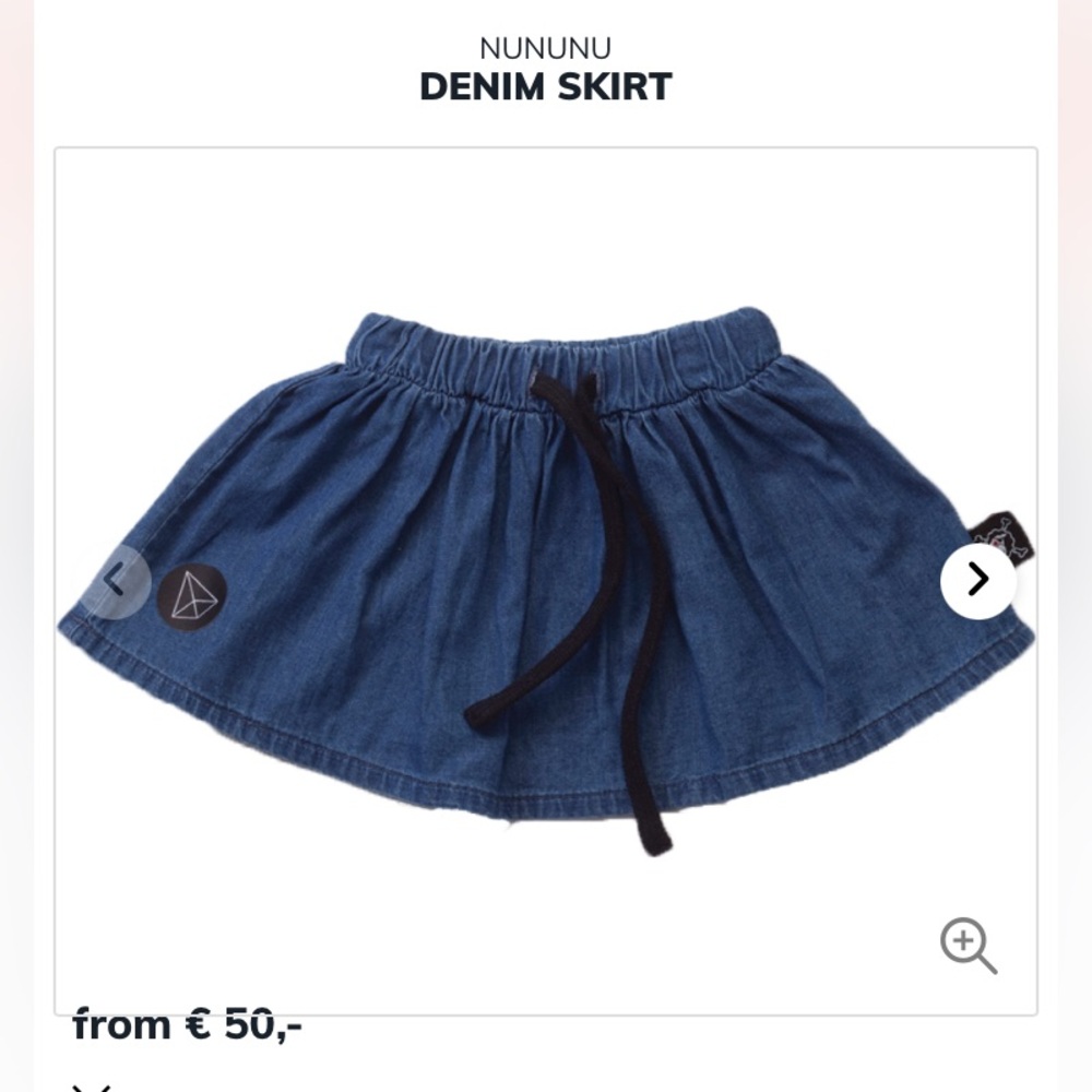 Nununu denim skirt